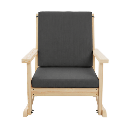 Amish Casual Deep Seated Rocking Chair with Cushion