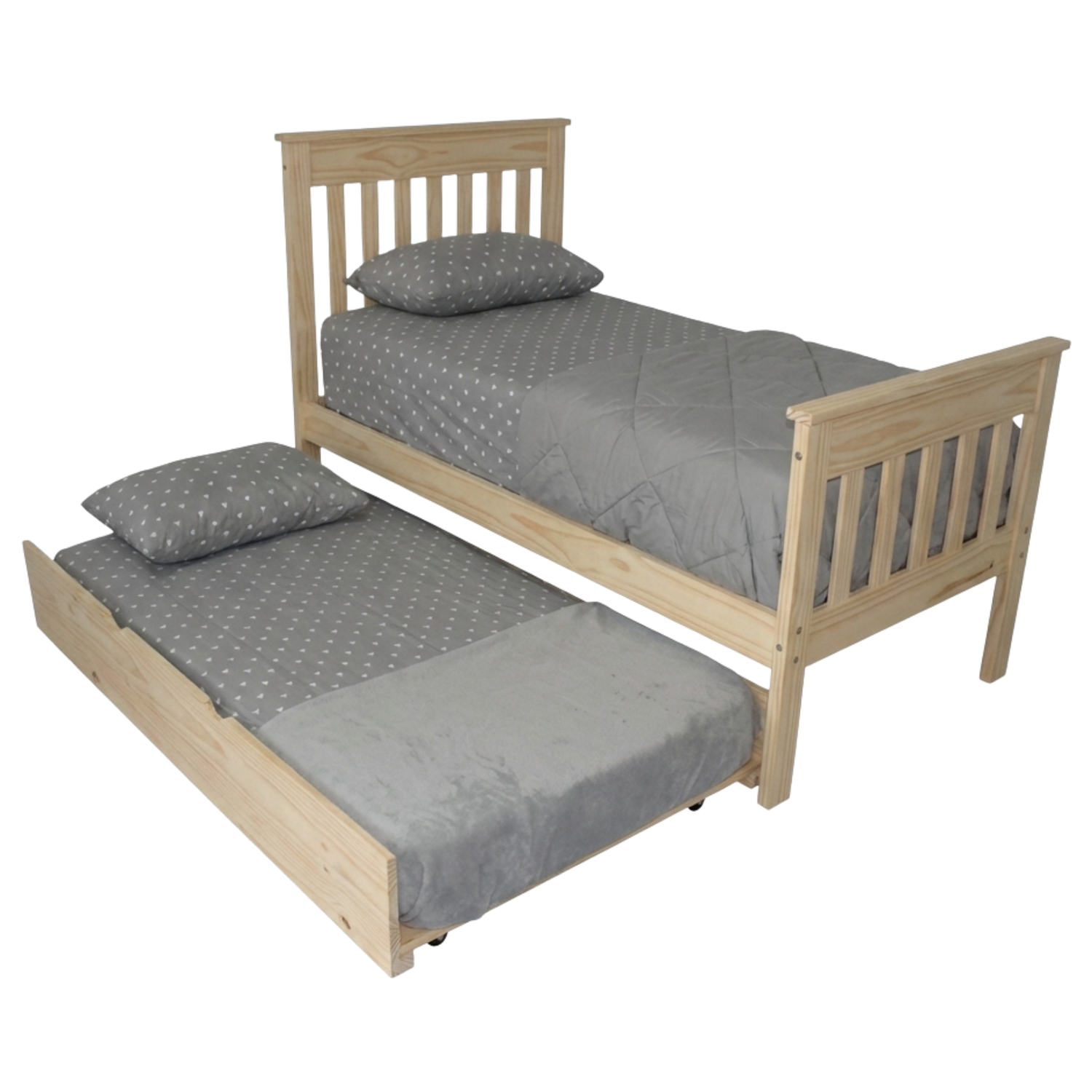 Versaloft Harmony Amish Made Bed Frame with Trundle Unit