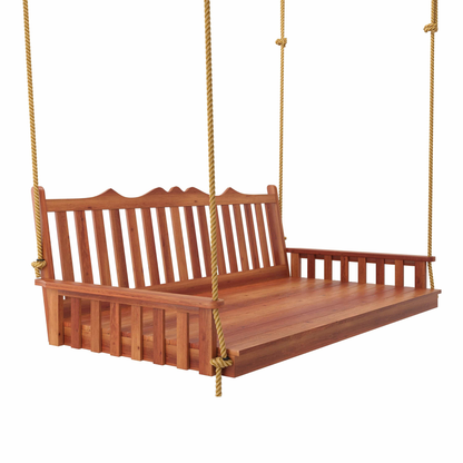 Keystone Amish Co. 4 Foot York Red Cedar Swing Bed, Cedar Stain