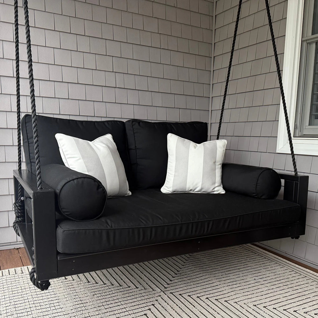 Amish Casual Uptown Wood Swing Bed