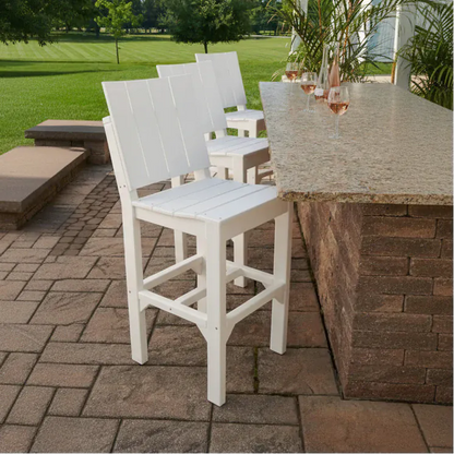 Urban Side Chairs (Bar Height) in White