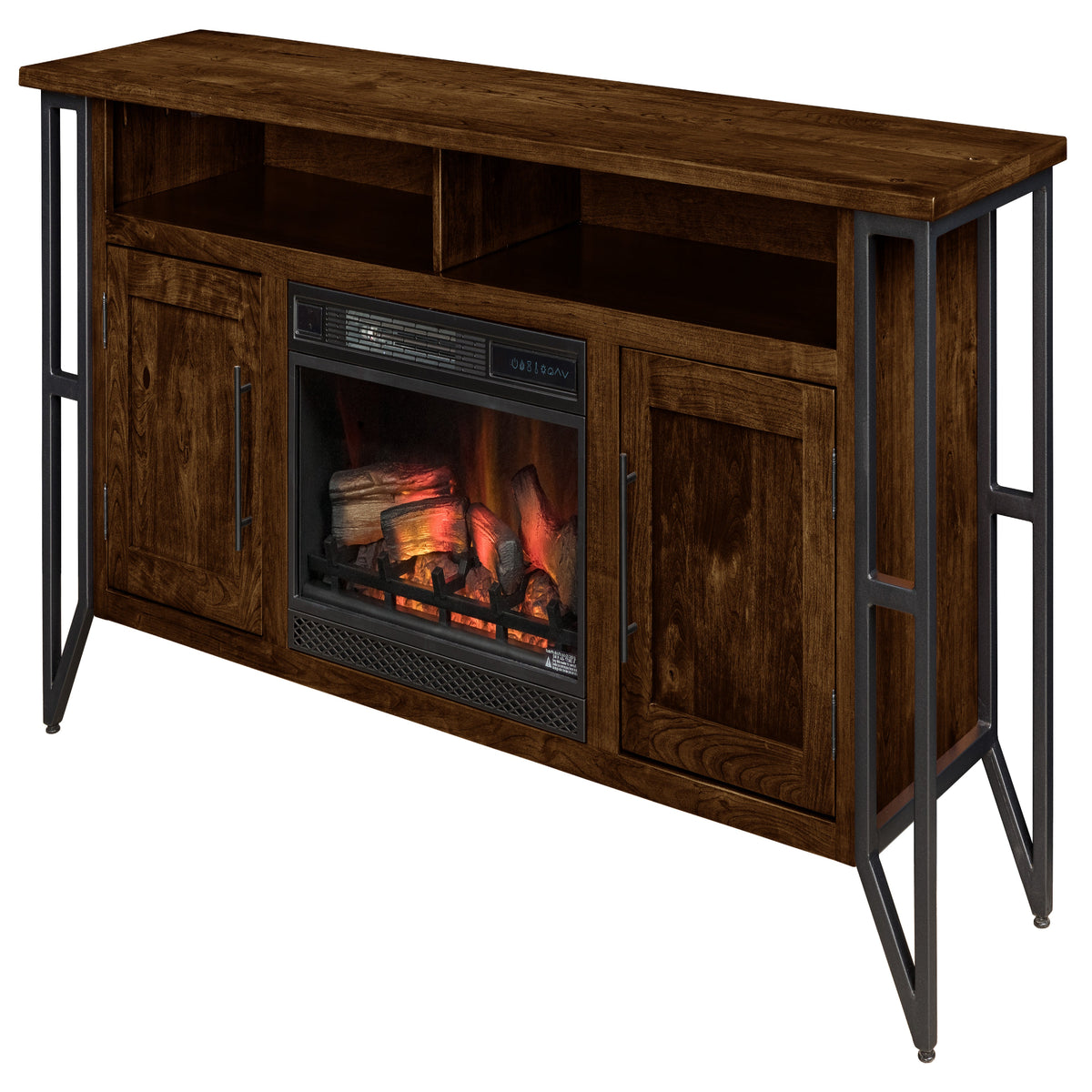 Verona Fireplace Entertainment Center in Asbury Stain