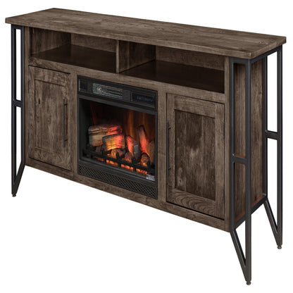 Verona Fireplace Entertainment Center in Driftwood Stain