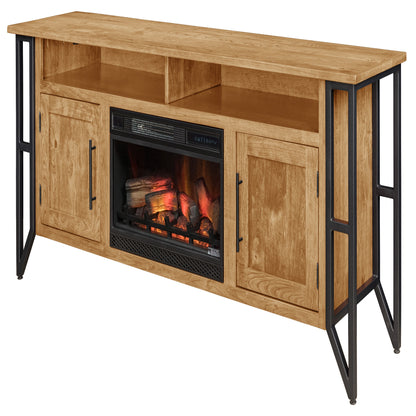 Verona Fireplace Entertainment Center in Granola Stain