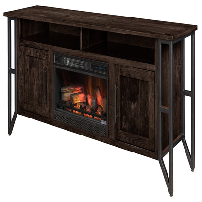 Verona Fireplace Entertainment Center in Onyx Stain