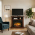 Hoosier Timbercraft Vista Fireplace in Brown Maple and Asbury Stain