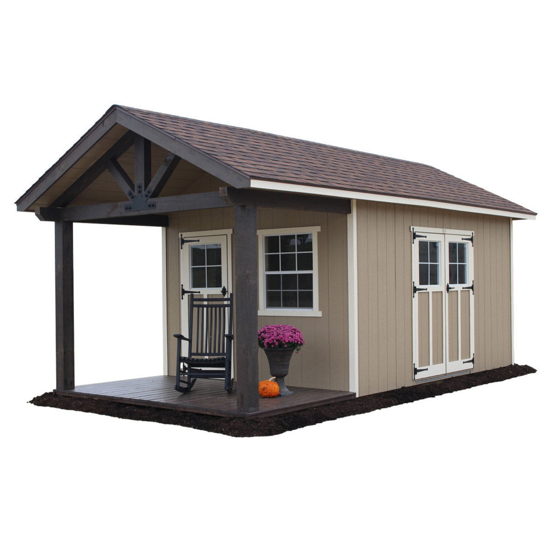 Walnut Creek Sheds Ridgeline DIY Shed Kit with Covered Porch