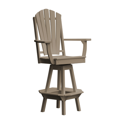 Keystone Amish Co. Sunburst Poly Outdoor Swivel Bar Chair