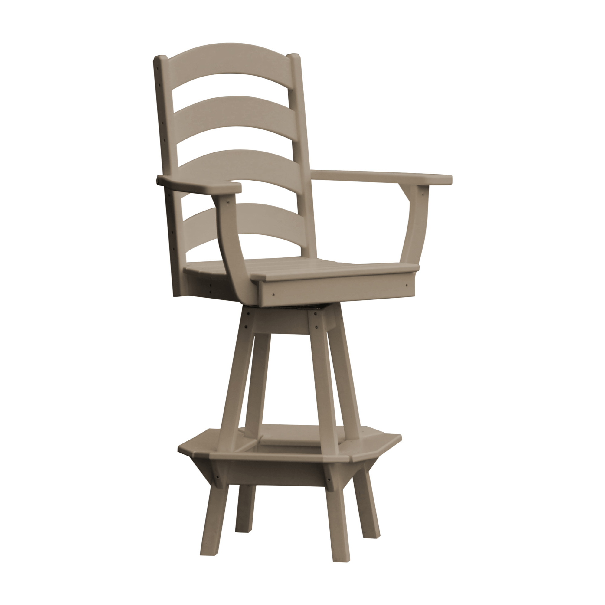 Keystone Amish Co. Josie Poly Outdoor Swivel Bar Chair