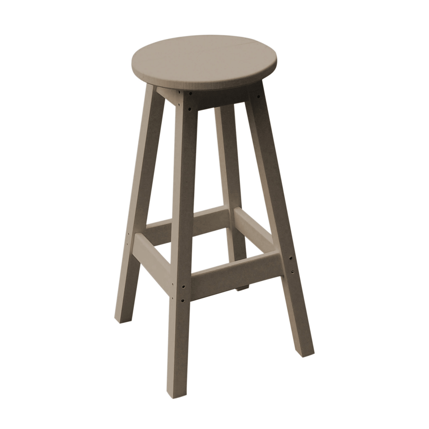 Keystone Amish Co. Round Poly Outdoor Bar Stool