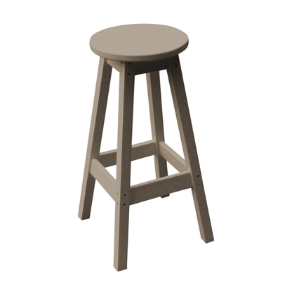 Keystone Amish Co. Round Poly Outdoor Bar Stool
