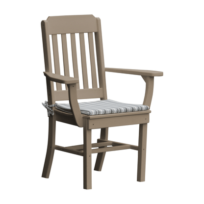 Keystone Amish Co. Traditional Poly Composite Dining Chair with arms