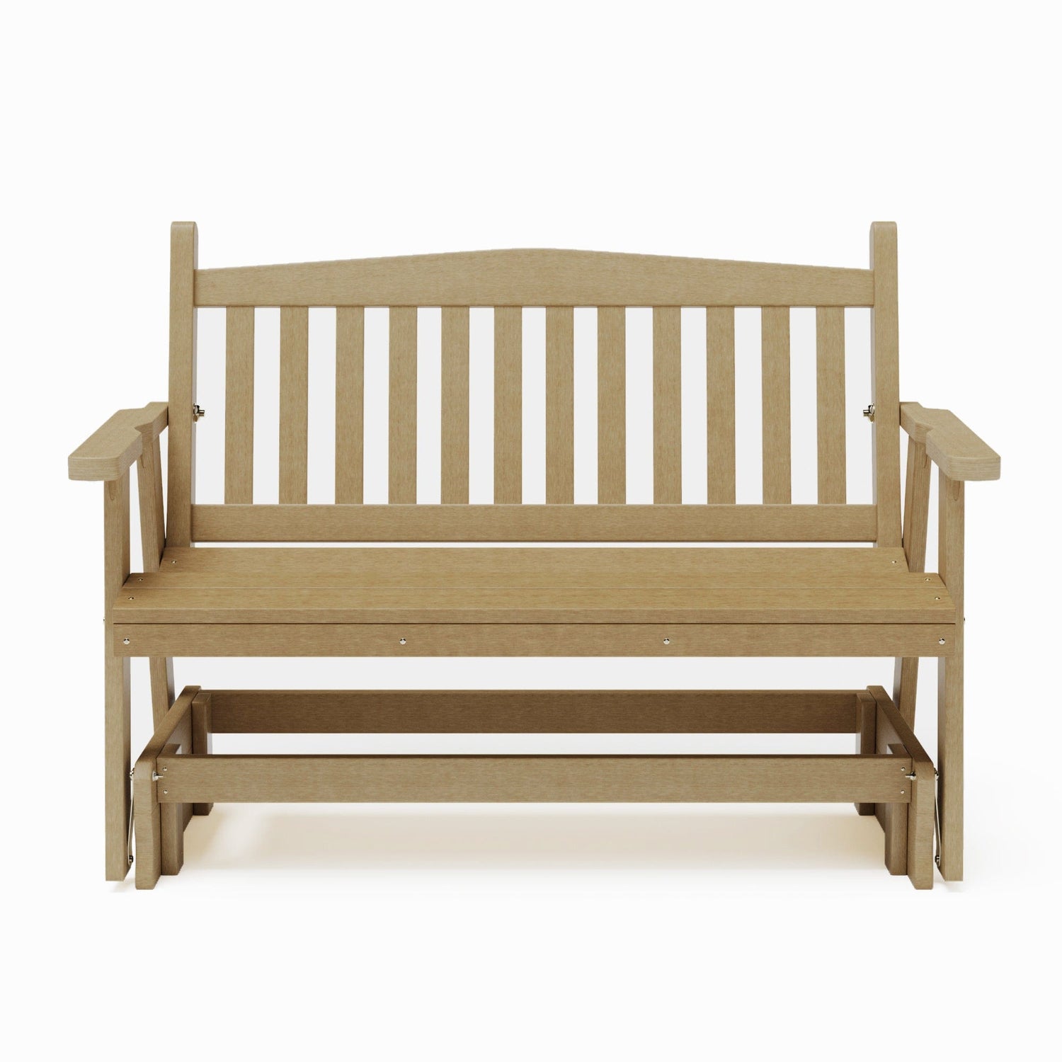 SimplyPoly Amish Made Mission Recycled Plastic Porch Glider