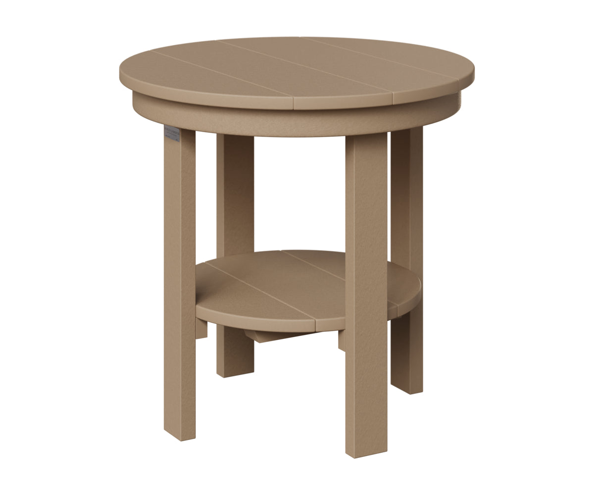 Berlin Gardens Outdoor Poly Lumber Round End Dining Table