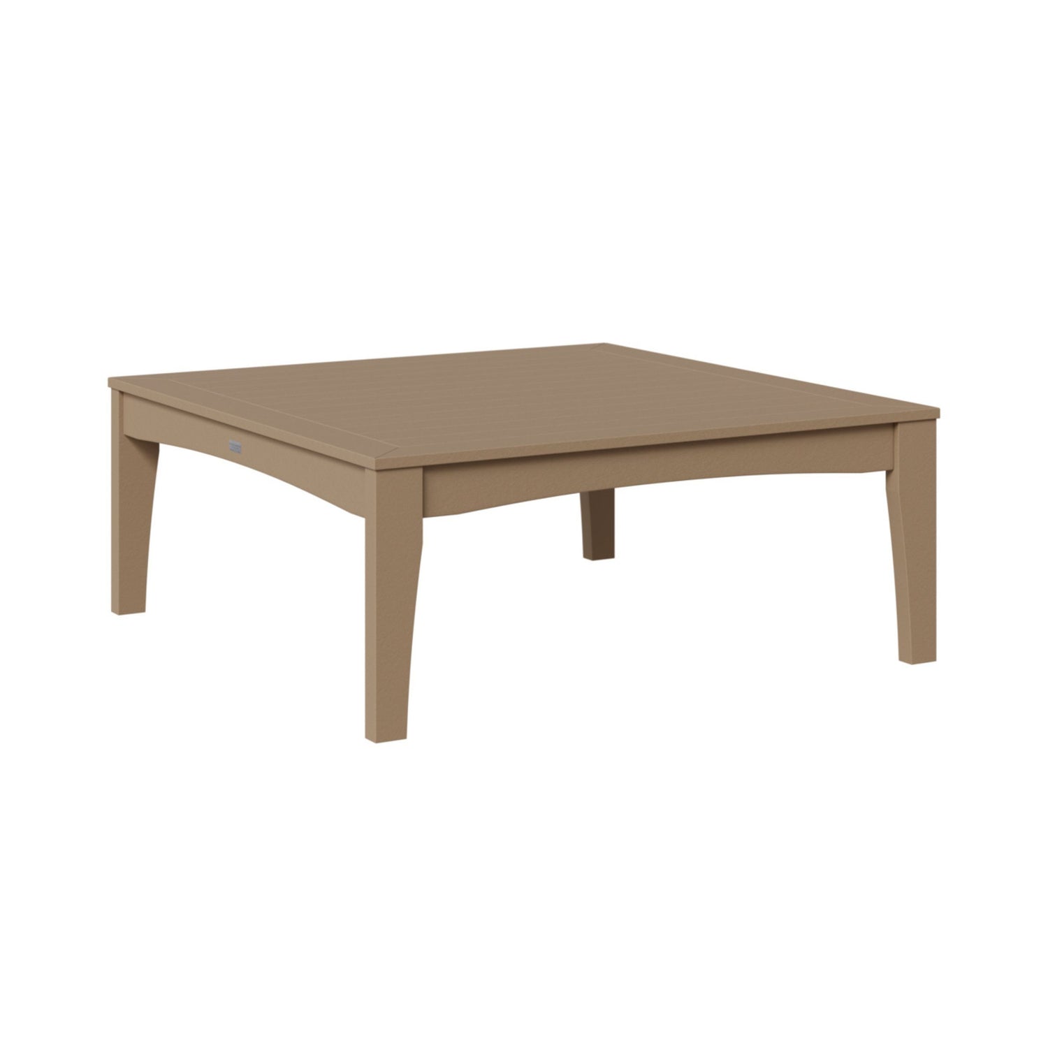 Berlin Gardens Classic Terrace Outdoor Poly Lumber Square Coffee Table