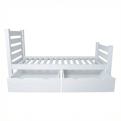 Versaloft Homestead Amish Made Bed Frame with Headboard, Footboard, and 2-Piece Drawers