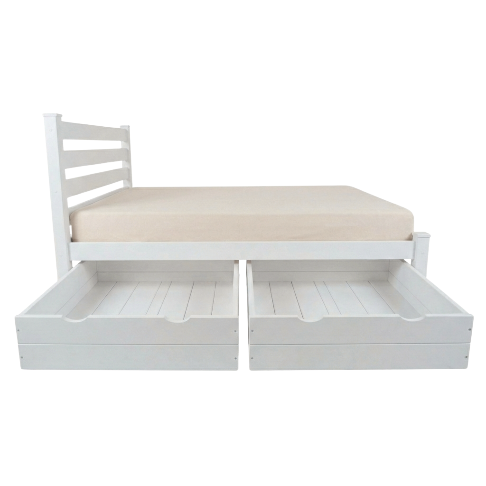 Versaloft Homestead Amish Made Bed Frame with Headboard and 2-Piece Drawers