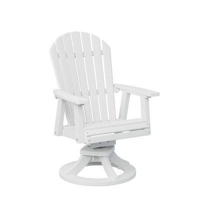 Berlin Gardens Comfo Back Poly Lumber Swivel Rocker Dining Chair