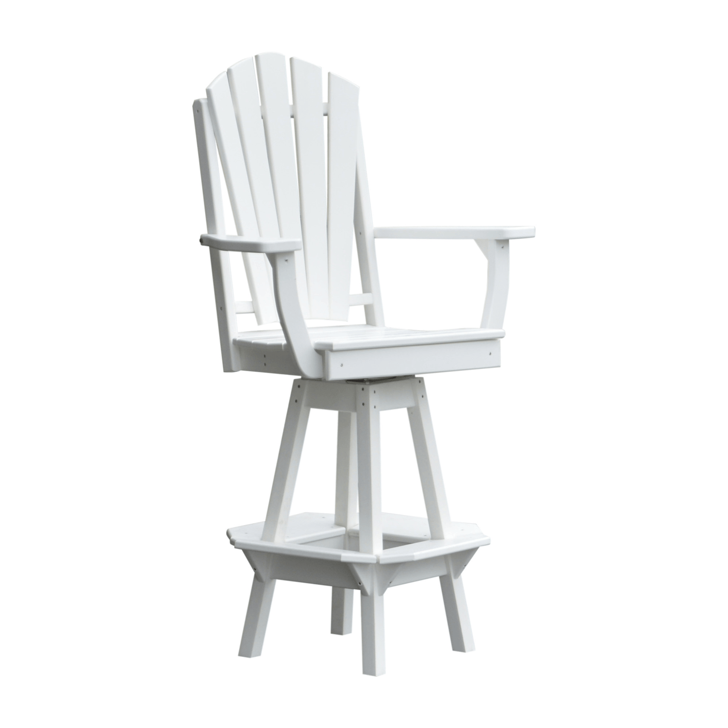 Keystone Amish Co. Sunburst Poly Outdoor Swivel Bar Chair