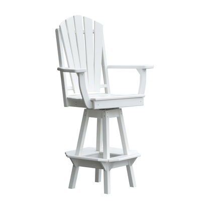Keystone Amish Co. Sunburst Poly Outdoor Swivel Bar Chair