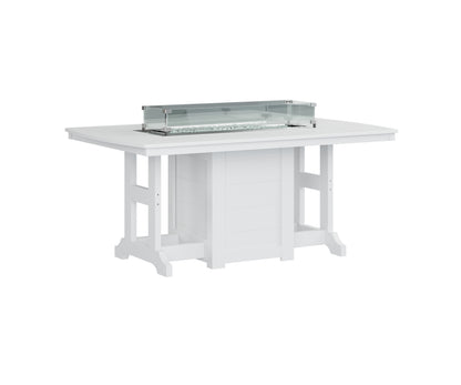 Berlin Gardens Garden Classic Fire Pit Poly Lumber Dining Table