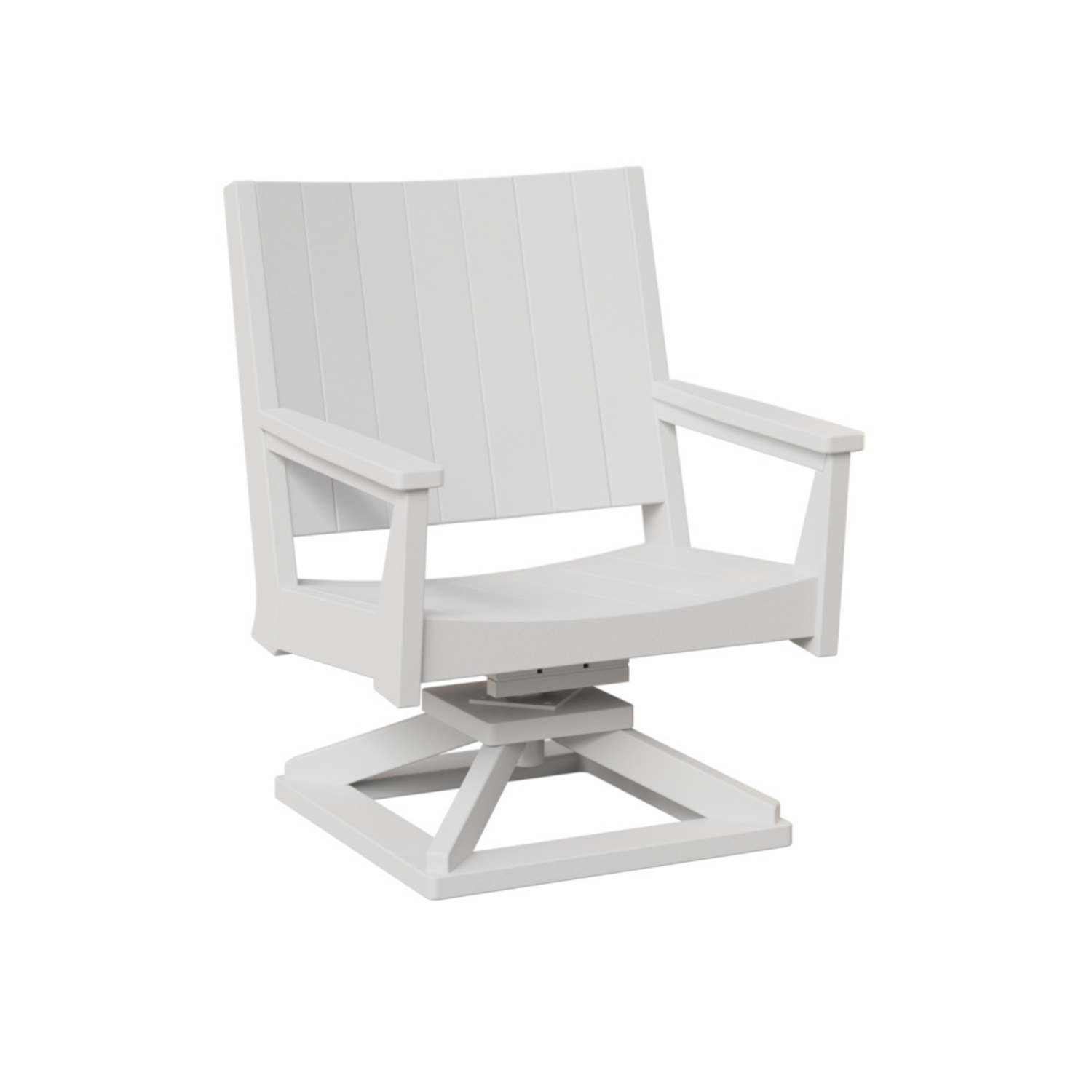 Berlin Gardens Mayhew Chat Poly Lumber Swivel Rocker