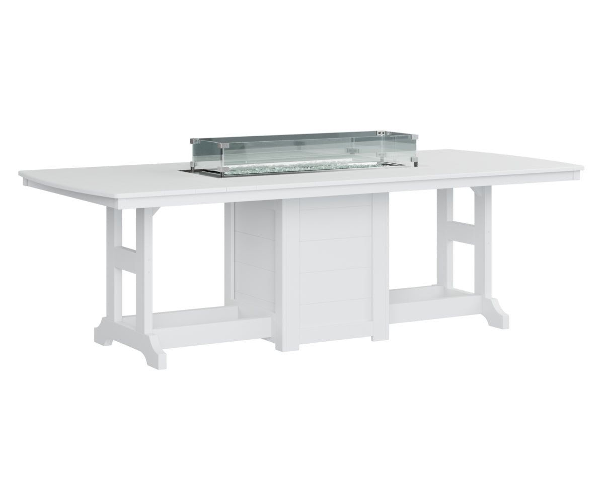 Berlin Gardens Garden Classic Fire Pit Poly Lumber Dining Table