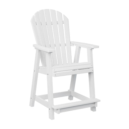 Berlin Gardens Comfo Back Poly Lumber Counter Chair