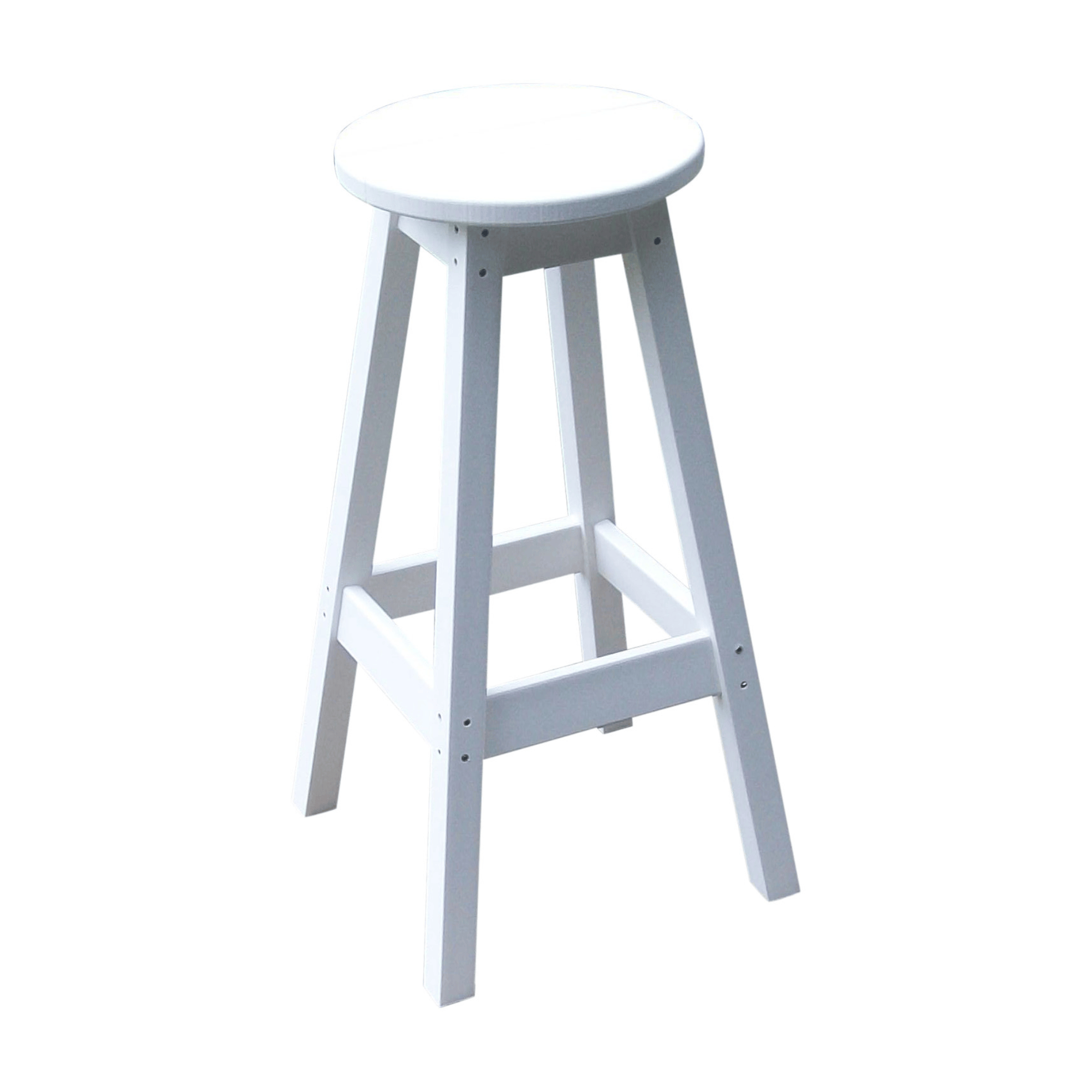 Keystone Amish Co. Round Poly Outdoor Bar Stool