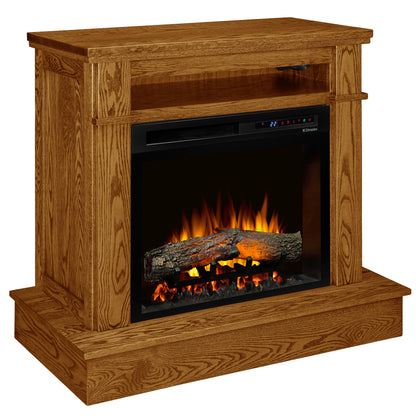 Winchester Wall Fireplace in Golden Pecan Stain
