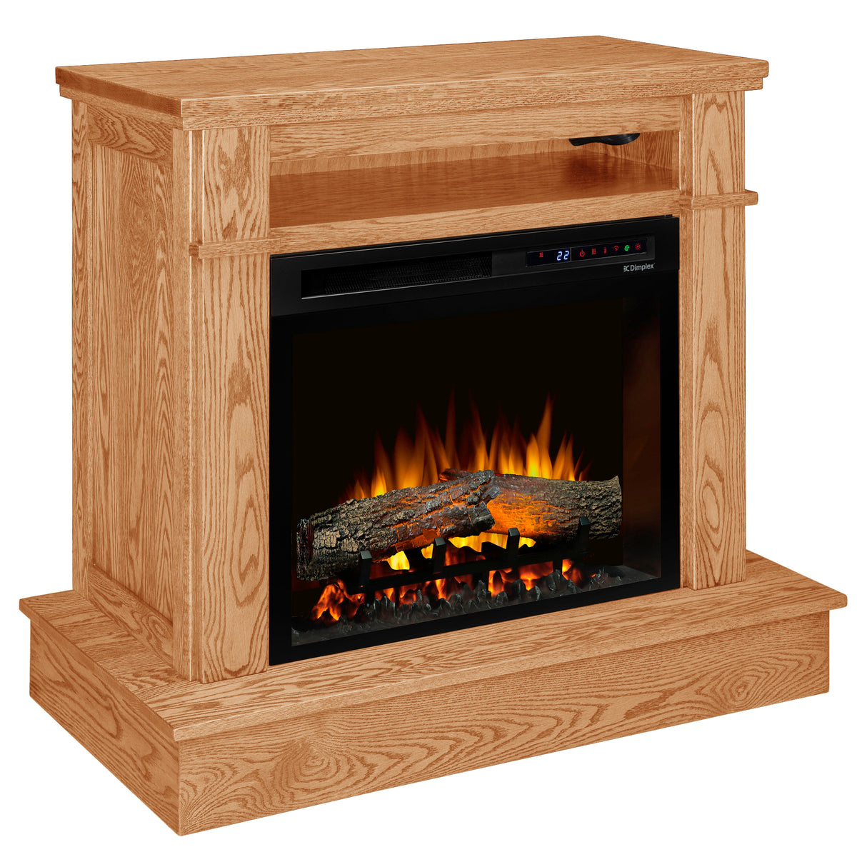 Winchester Wall Fireplace in Natural Stain