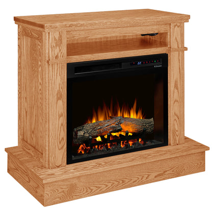 Winchester Wall Fireplace in Natural Stain