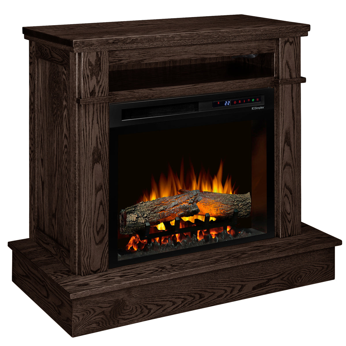 Winchester Wall Fireplace in Onyx Stain