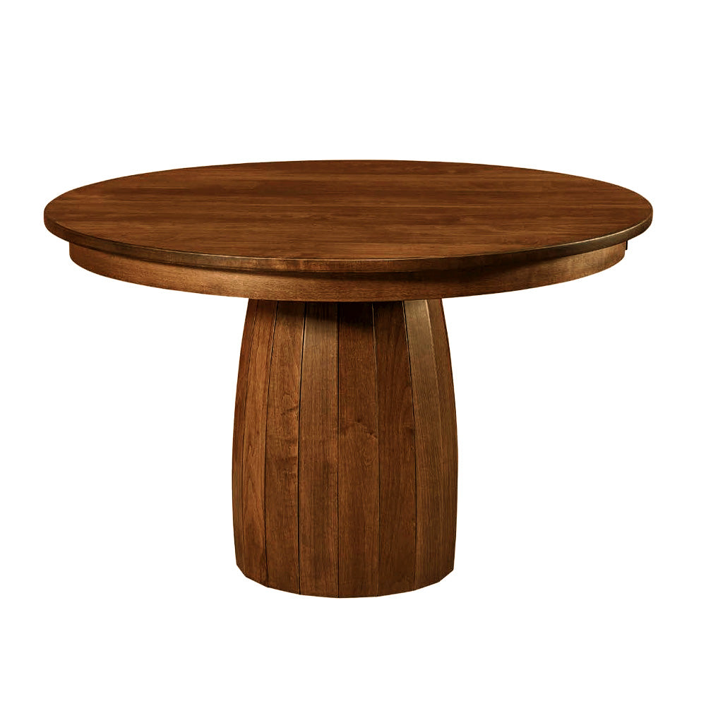 Hoosier Timbercraft Woodruff Extendable Pedestal Dining Table