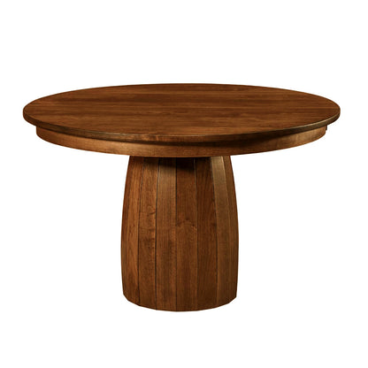 Hoosier Timbercraft Woodruff Extendable Pedestal Dining Table