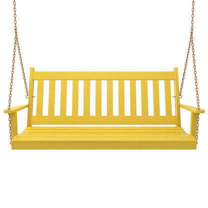 Keystone Amish Co. 5 Foot Franklin Porch Swing, Yellow