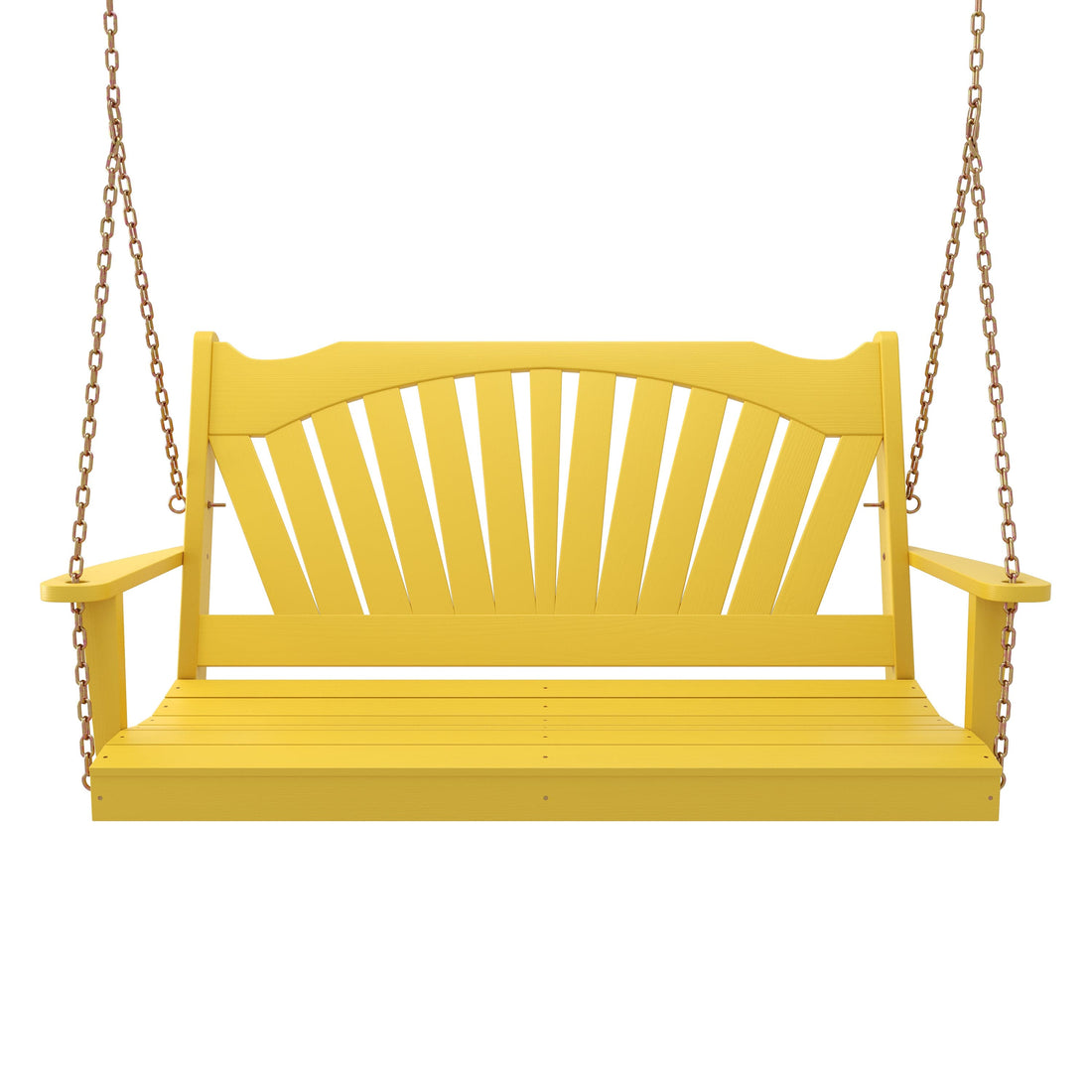 Keystone Amish Co. Sunburst Porch Swing, 4 Foot, Yellow