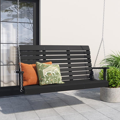 Keystone Amish Co. 5 Foot Salem Composite Poly Porch Swing, Bright Red