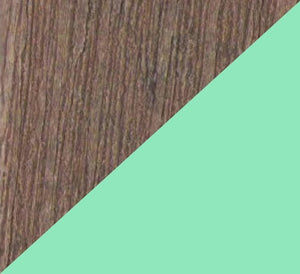 Antique Mahogany on Seafoam