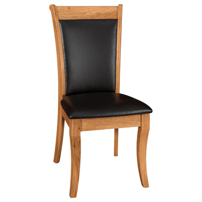 Hoosier Timbercraft Ashley Wood and Leather Dining Side Chair