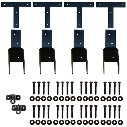 Amish Casual DIY Heavy Duty Swing Stand With Legs Bracket Hardware Kit (No Wood)