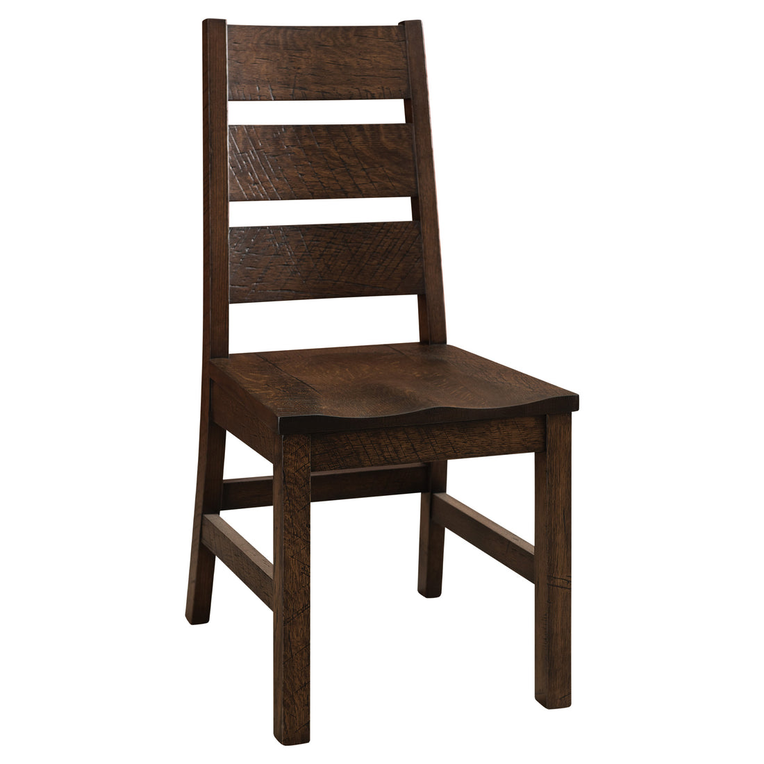 Hoosier Timbercraft Baker Rustic Distressed Side Dining Chair