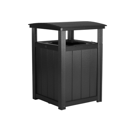 LuxCraft Poly Lumber Outdoor Trash Can