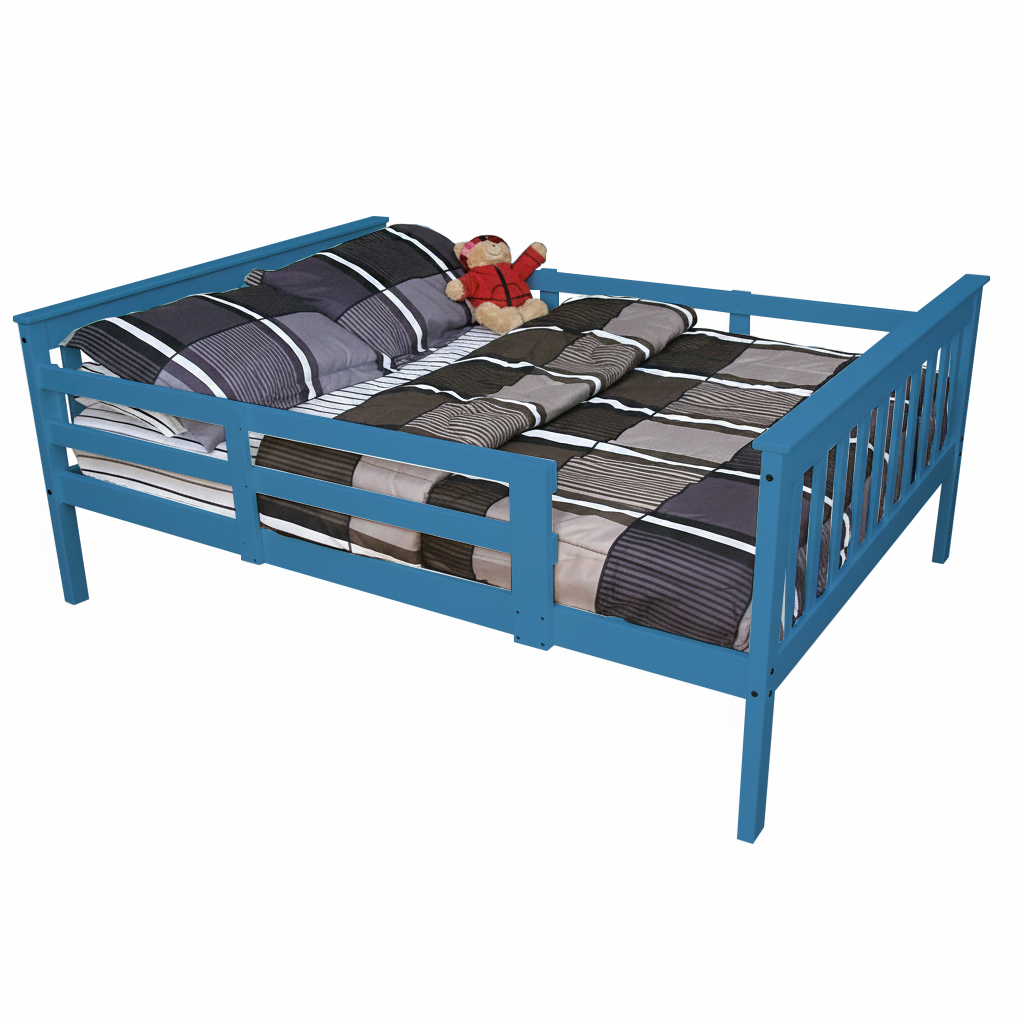 Versaloft Mission Amish Made Kids Bed Frame with Guardrails