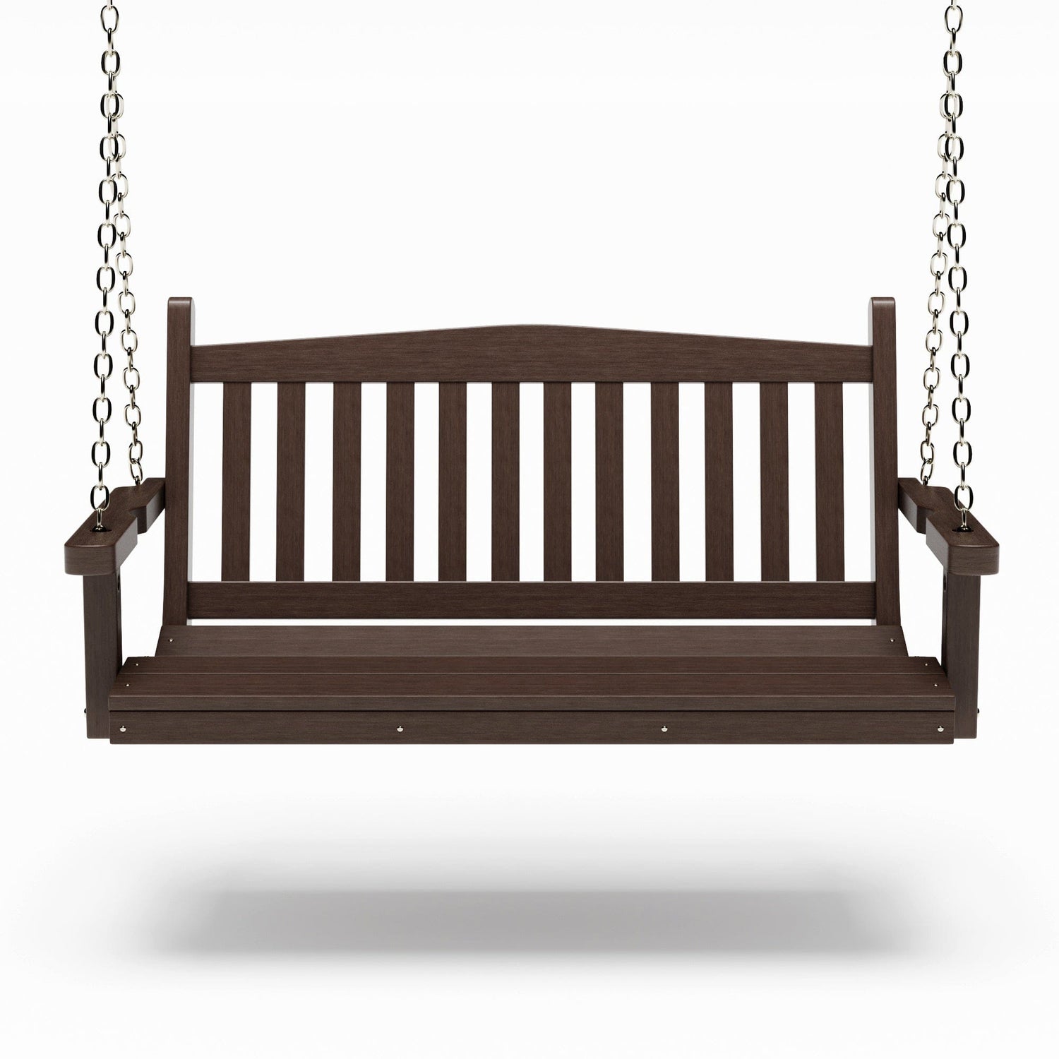 SimplyPoly 5 Foot Amish Made Mission Recycled Plastic Porch Swing, Patriot Blue