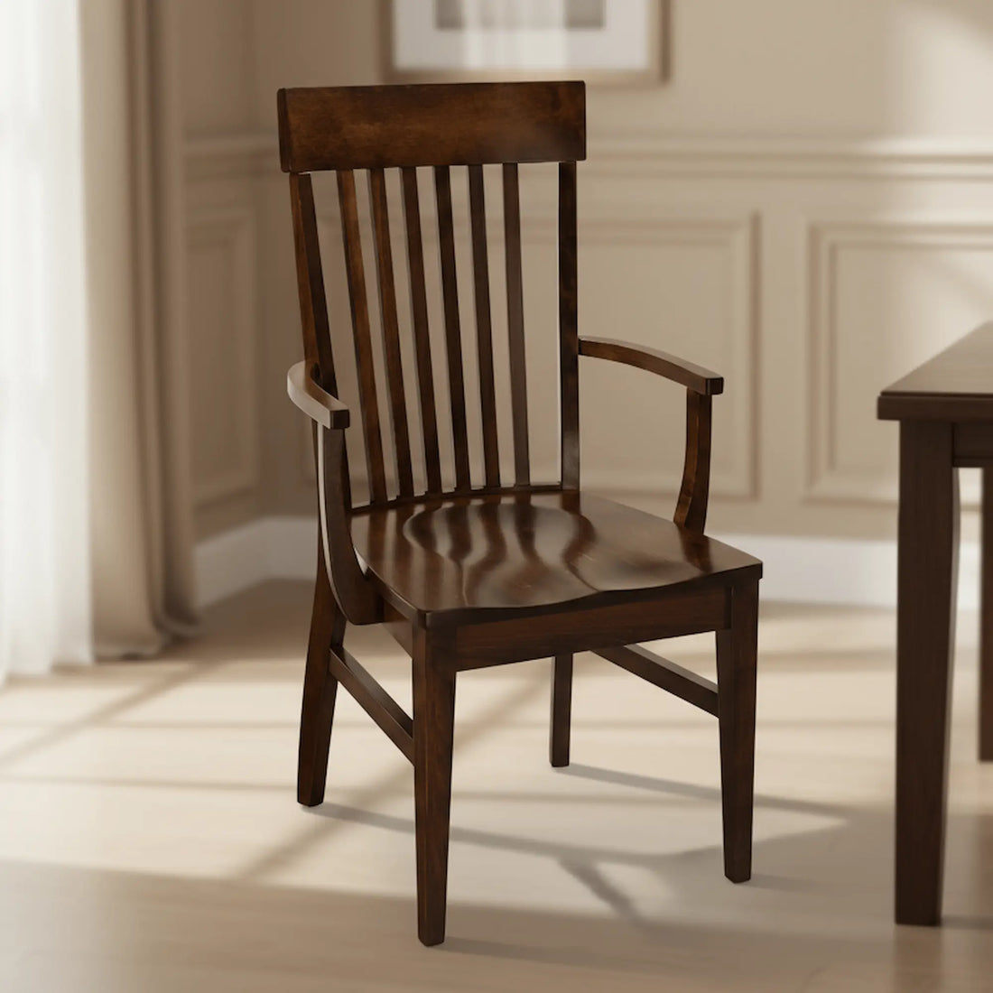 Hoosier Timbercraft Bristol Dining Arm Chair