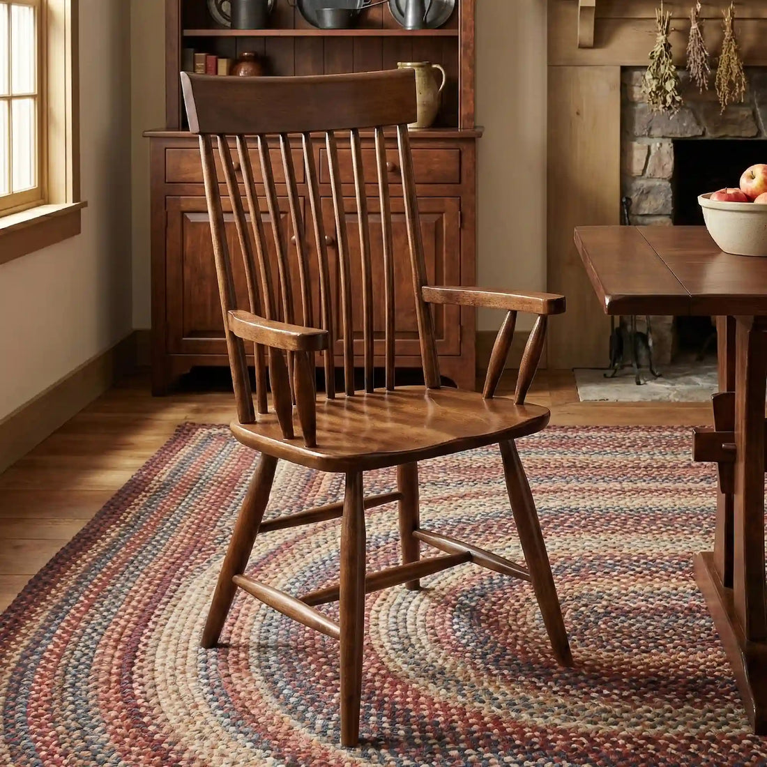 Hoosier Timbercraft Butler Wood Arm Chair