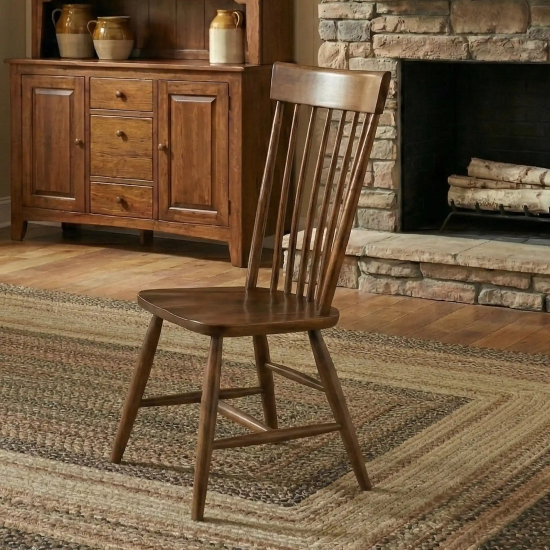 Hoosier Timbercraft Butler Wood Dining Side Chair