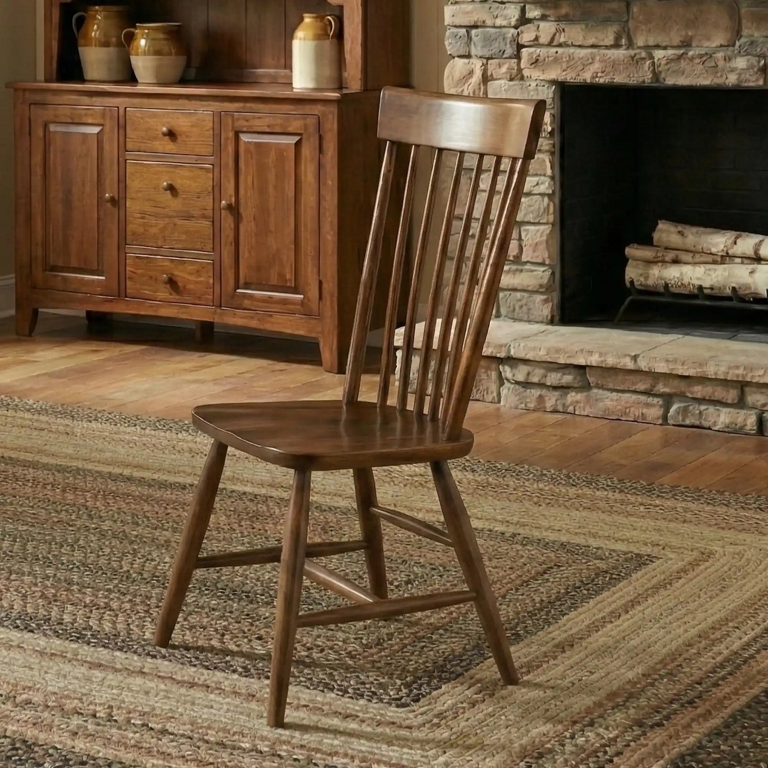 Hoosier Timbercraft Butler Wood Dining Side Chair