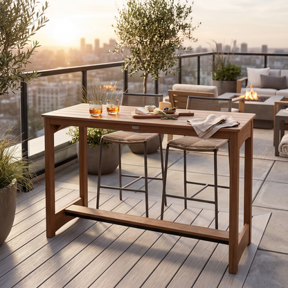 Berlin Gardens Balcony Outdoor Poly Lumber Bar Height Table